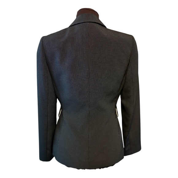 TAHARI Women's Black White Dot Print Lined Tailored Blazer/Jacket size 4 Petite - Picture 10 of 11
